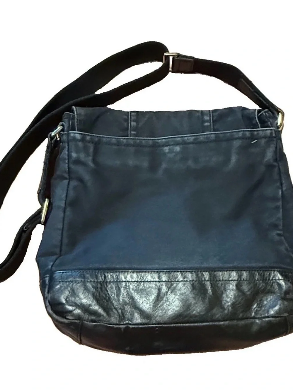 Black Coach Messenger Bag Canvas Leather Unisex Classic